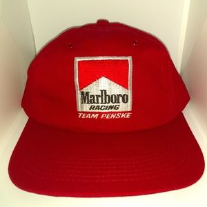 Vintage 90's Marlboro Racing Snapback Hat New